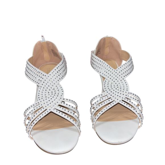 Pizz Annu Diana XZ0095 White Sz 10 Wedding Shoes - Picture 1 of 15